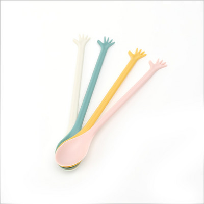 Koktél jeges swizzle rudak újrafelhasználható újdonság swizzle rudak aranyos Kawaii mancs keverőkanál Tropical Beach Party étkészlet