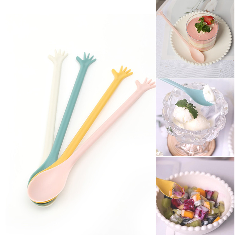 Koktél jeges swizzle rudak újrafelhasználható újdonság swizzle rudak aranyos Kawaii mancs keverőkanál Tropical Beach Party étkészlet