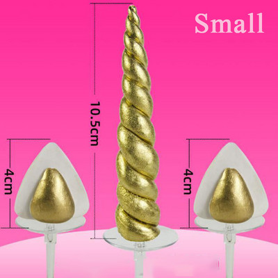 1 set životinjski nadjev za tortu Zlatni rođendanski vrh za tortu Rogovi Uši Dekoracija za zabavu Pribor za ukrašavanje torte Zlatni rog jednoroga