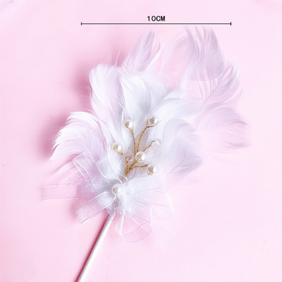 Arany Ezüst Flamingó Születésnapi Torta Fedő Pávatoll Esküvői Party Desszert Zászlók Korona évfordulós Cupcake Díszítés