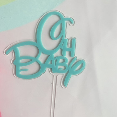 INS najnoviji akrilni Oh Baby nadjev za tortu za zaljubljene Vjenčanja Zaručene godišnjice Rođendanska zabava Dekoracija torte Baby Shower
