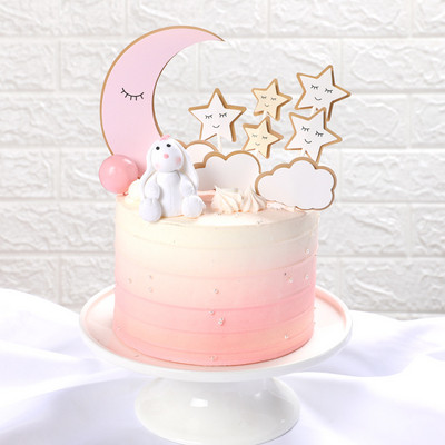 New Moon Happy Birthday Preljev za torte Zvjezdice Rođendanski nadjev za kolače Potrepštine za djevojčice Ukrasi za rođendanske torte Baby Shower