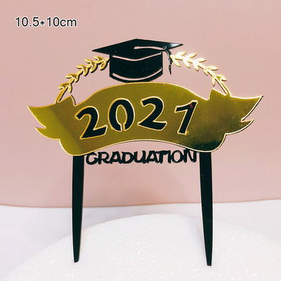 Uspio si to Pokrivač za torte Čestitamo Gradu Zlatni akrilni nadjev za torte za diplome Proslava diploma Fakulteta Dekoracija torte