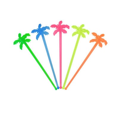 50db Flamingo Pineapple Star Drink Bor dekorációs koktél Forgatórudak Italkeverő Hawaii Beach Party dekorációs bár kellékekhez