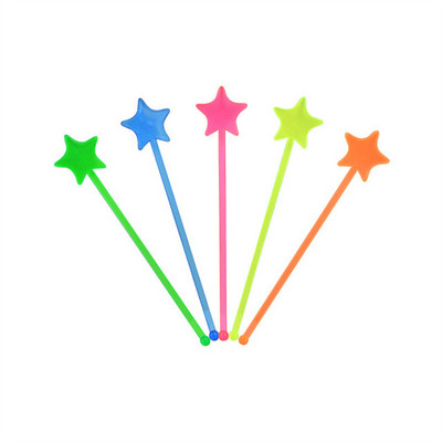 50db Flamingo Pineapple Star Drink Bor dekorációs koktél Forgatórudak Italkeverő Hawaii Beach Party dekorációs bár kellékekhez