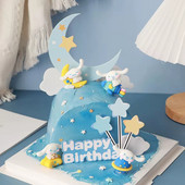 Nova torta za torte Big Ear dog Pet Party Happy Birthday Cute Moon Cake Topper za pse kućne ljubimce Birthday Party Decorations Pokloni
