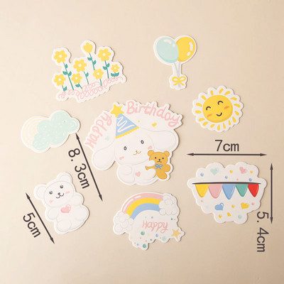 Nova torta za torte Big Ear dog Pet Party Happy Birthday Cute Moon Cake Topper za pse kućne ljubimce Birthday Party Decorations Pokloni