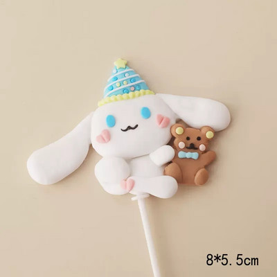 Nova torta za torte Big Ear dog Pet Party Happy Birthday Cute Moon Cake Topper za pse kućne ljubimce Birthday Party Decorations Pokloni