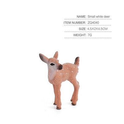 Szimulációs erdei szarvas figurák jávorszarvas, jávorszarvas, rénszarvas, alpaka, sika szarvas akciófigurák Állatmodell dekoráció Tortafeltöltő játékok