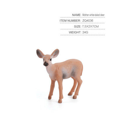 Szimulációs erdei szarvas figurák jávorszarvas, jávorszarvas, rénszarvas, alpaka, sika szarvas akciófigurák Állatmodell dekoráció Tortafeltöltő játékok