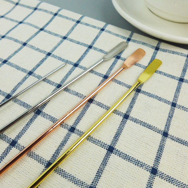 Nerūdijančio plieno maišymo strypo kokteilis ženklas Vaisių dantų krapštukas Sultys Pienas Arbata Kava Maišymas Šaukštelis Maišyklės Įrankiai