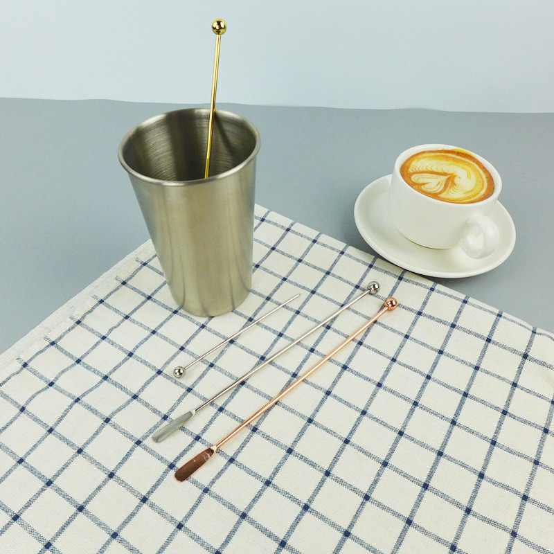 Nerūdijančio plieno maišymo strypo kokteilis ženklas Vaisių dantų krapštukas Sultys Pienas Arbata Kava Maišymas Šaukštelis Maišyklės Įrankiai