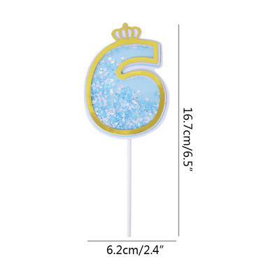 1Pc brojevi za kolače Dekoracija za tuširanje djeteta Umetak za rođendansku tortu Dekoracija za tortu Svadbeni kolači Dekoracija za desert