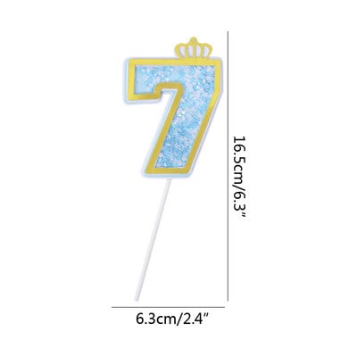 1Pc brojevi za kolače Dekoracija za tuširanje djeteta Umetak za rođendansku tortu Dekoracija za tortu Svadbeni kolači Dekoracija za desert