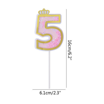 1Pc brojevi za kolače Dekoracija za tuširanje djeteta Umetak za rođendansku tortu Dekoracija za tortu Svadbeni kolači Dekoracija za desert