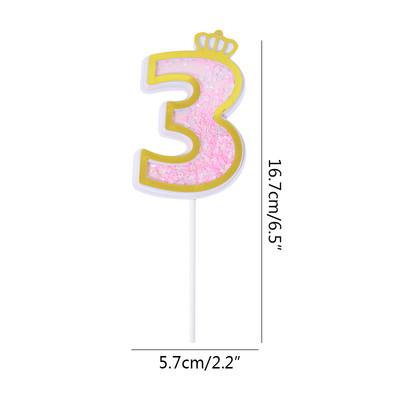 1Pc brojevi za kolače Dekoracija za tuširanje djeteta Umetak za rođendansku tortu Dekoracija za tortu Svadbeni kolači Dekoracija za desert