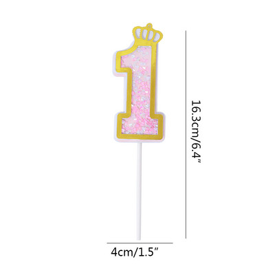 1Pc brojevi za kolače Dekoracija za tuširanje djeteta Umetak za rođendansku tortu Dekoracija za tortu Svadbeni kolači Dekoracija za desert