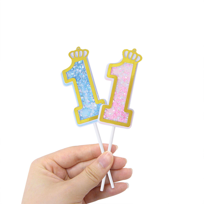 1Pc brojevi za kolače Dekoracija za tuširanje djeteta Umetak za rođendansku tortu Dekoracija za tortu Svadbeni kolači Dekoracija za desert