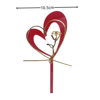 9 stilova Majčin dan rođendanski nadjev za torte Pink Red Heart Love You nadjev za tortu ForMum Dekoracije za torte za zabavu za Majčin dan