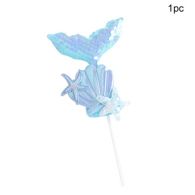 1kom nadjev za tortu sa šljokicama od repa sirene Preljev za kolače za muffine za svadbene potrepštine Ukrasi za dječje rođendane na temu sirene