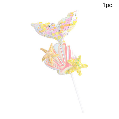 1kom nadjev za tortu sa šljokicama od repa sirene Preljev za kolače za muffine za svadbene potrepštine Ukrasi za dječje rođendane na temu sirene