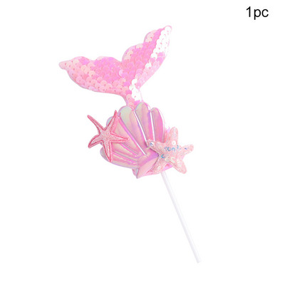 1kom nadjev za tortu sa šljokicama od repa sirene Preljev za kolače za muffine za svadbene potrepštine Ukrasi za dječje rođendane na temu sirene