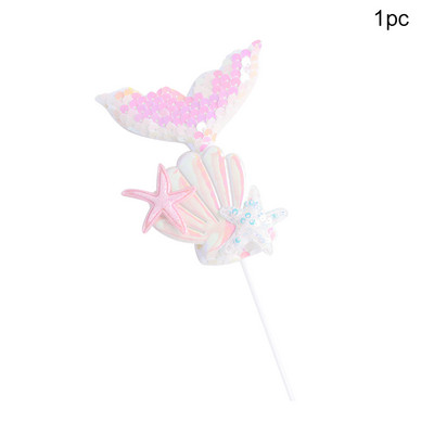 1kom nadjev za tortu sa šljokicama od repa sirene Preljev za kolače za muffine za svadbene potrepštine Ukrasi za dječje rođendane na temu sirene