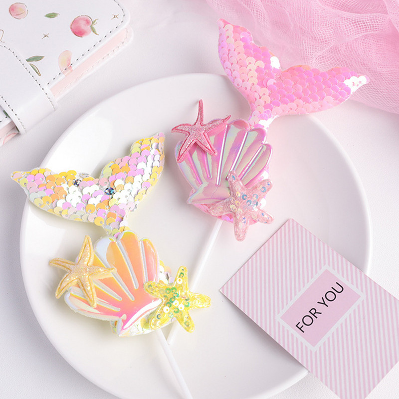 1kom nadjev za tortu sa šljokicama od repa sirene Preljev za kolače za muffine za svadbene potrepštine Ukrasi za dječje rođendane na temu sirene