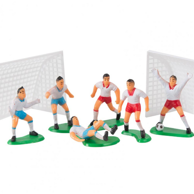 Fotbal 1 set de decorațiuni pentru tort, util, de încredere, pentru decorare pentru cupcake, figurine pentru băiat de fotbal