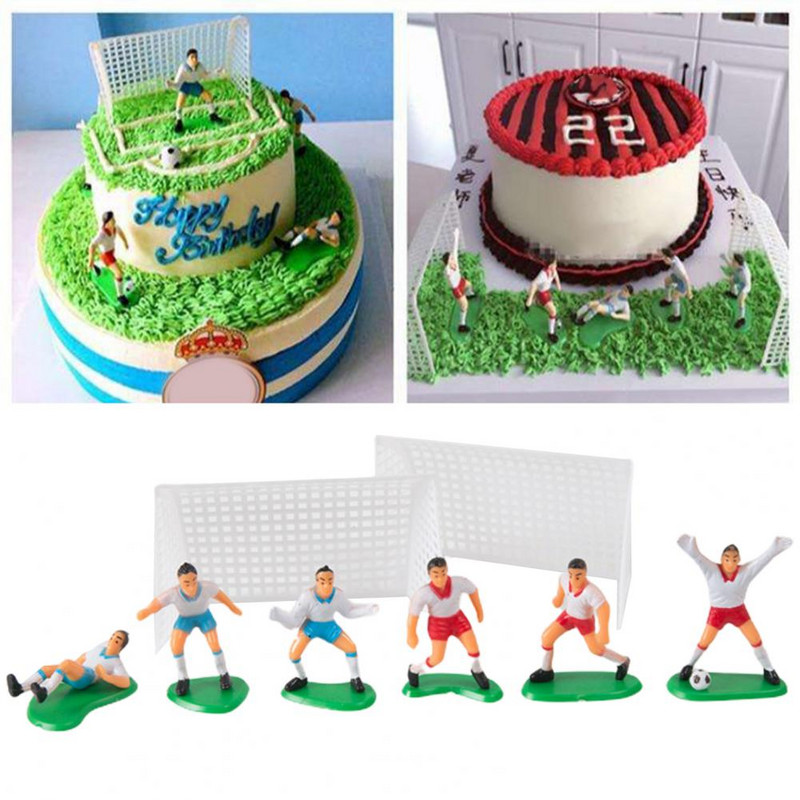 Fotbal 1 set de decorațiuni pentru tort, util, de încredere, pentru decorare pentru cupcake, figurine pentru băiat de fotbal