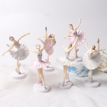 Ballet Girl Cake Ornament Забавни 3 бр. Популярни Ballet Girl Лека балерина Играчка Creative за деца