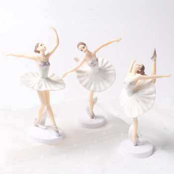 Ballet Girl Cake Ornament Забавни 3 бр. Популярни Ballet Girl Лека балерина Играчка Creative за деца