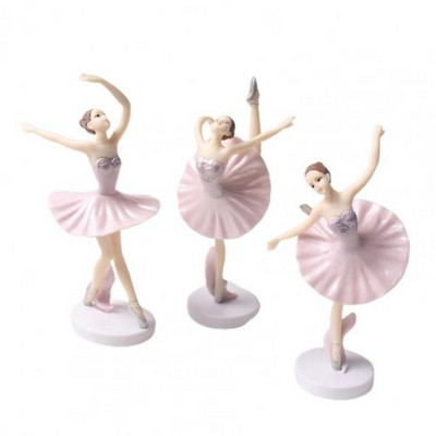Baletanka, smiješni ukras za tortu od 3 komada, popularna balerina, lagana igračka, kreativna za djecu