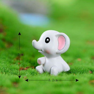 Little Dumb Elephant Presvlake za tortu Banana Elephant Torta Decor Životinje iz džungle Stolni ukrasi od smole Potrepštine za dječje rođendane