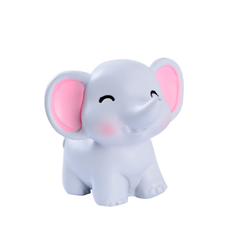 Little Dumb Elephant Presvlake za tortu Banana Elephant Torta Decor Životinje iz džungle Stolni ukrasi od smole Potrepštine za dječje rođendane
