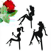 Νέα ψηλοτάκουνα Lady Happy Birthday Ακρυλικό κάλυμμα τούρτας Wedding Girls Cake Toppers για 16 18 21 Διακοσμήσεις τούρτας για πάρτι γενεθλίων