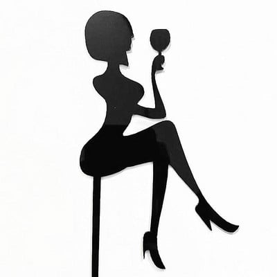 Νέα ψηλοτάκουνα Lady Happy Birthday Ακρυλικό κάλυμμα τούρτας Wedding Girls Cake Toppers για 16 18 21 Διακοσμήσεις τούρτας για πάρτι γενεθλίων