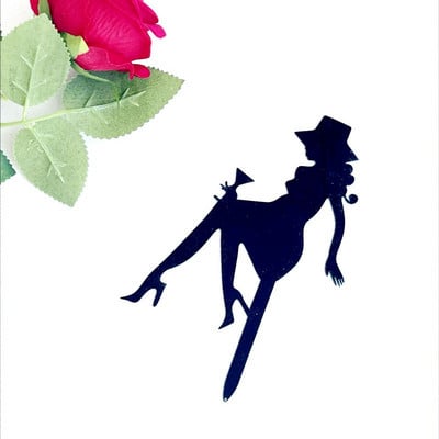 Νέα ψηλοτάκουνα Lady Happy Birthday Ακρυλικό κάλυμμα τούρτας Wedding Girls Cake Toppers για 16 18 21 Διακοσμήσεις τούρτας για πάρτι γενεθλίων