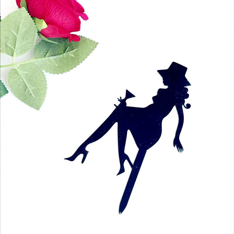 Νέα ψηλοτάκουνα Lady Happy Birthday Ακρυλικό κάλυμμα τούρτας Wedding Girls Cake Toppers για 16 18 21 Διακοσμήσεις τούρτας για πάρτι γενεθλίων