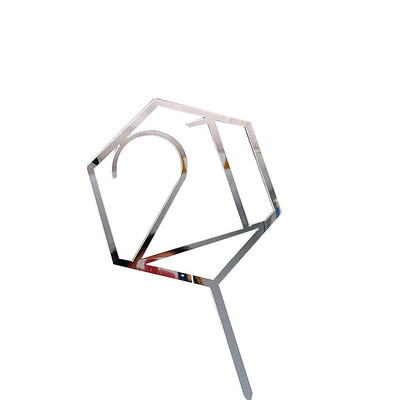 18/21/30/50. akrylová ozdoba na tortu k narodeninám so zlatým číslom, akrylová ozdoba na tortu k výročiu, narodeninovej oslave...