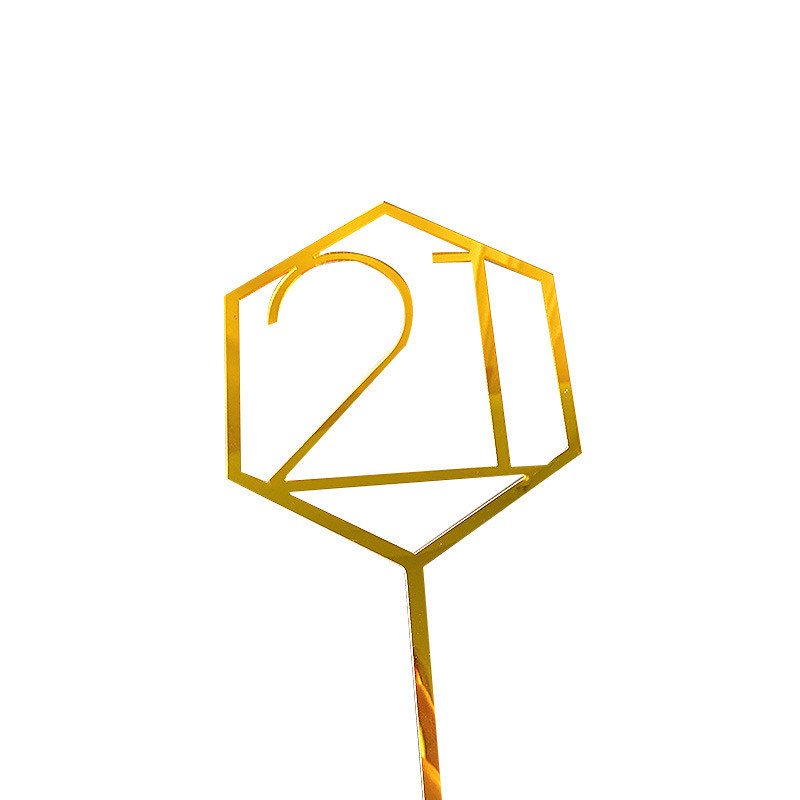 18/21/30/50. akrylová ozdoba na tortu k narodeninám so zlatým číslom, akrylová ozdoba na tortu k výročiu, narodeninovej oslave...