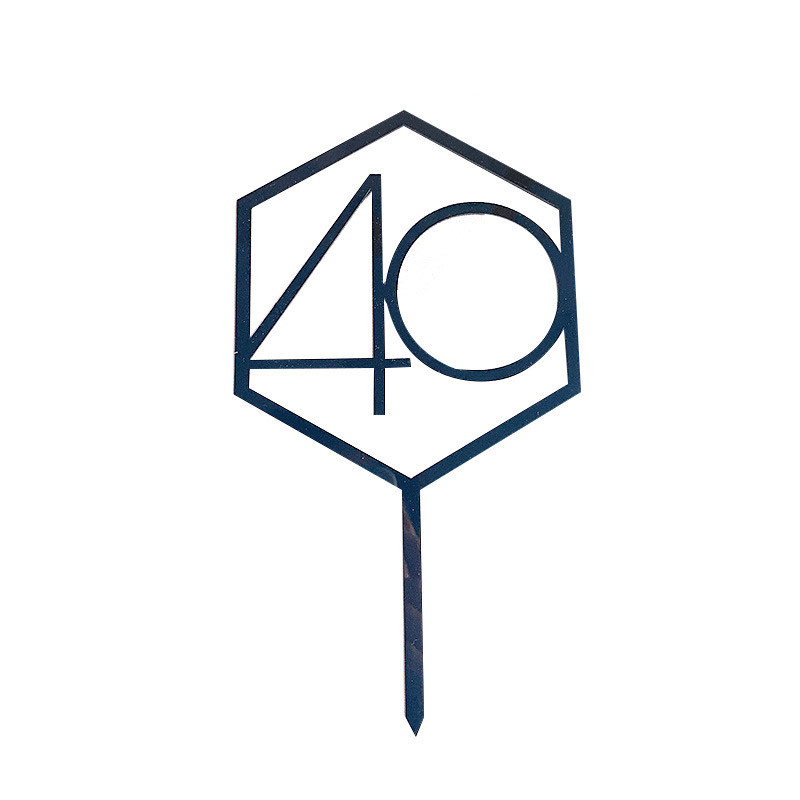 18/21/30/50. akrylová ozdoba na tortu k narodeninám so zlatým číslom, akrylová ozdoba na tortu k výročiu, narodeninovej oslave...