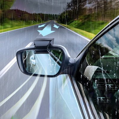 2gab Automašīnas atpakaļskata spoguļu lietus uzacu ūdensnecaurlaidīgs automašīnas spoguļa aizsargs sānu spogulis lietussargs Auto spoguļa lietus aizsargs automašīnām