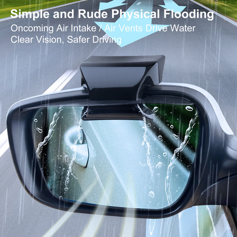 2db autós visszapillantó tükör eső szemöldök vízálló autós tükör védő oldalsó tükör esővédő automatikus tükör esővédő autókhoz