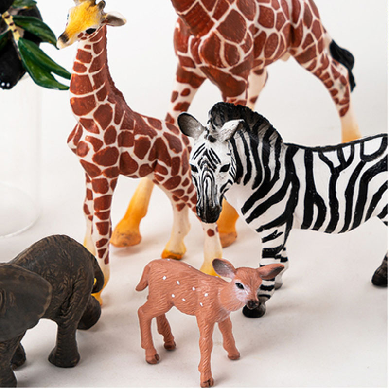 Slatke životinje Prekrivač torte za pečenje Zoološki vrt Žirafa Panda Slon Ukrasi Jungle Safari Sretan rođendan Dekoracija dječje torte