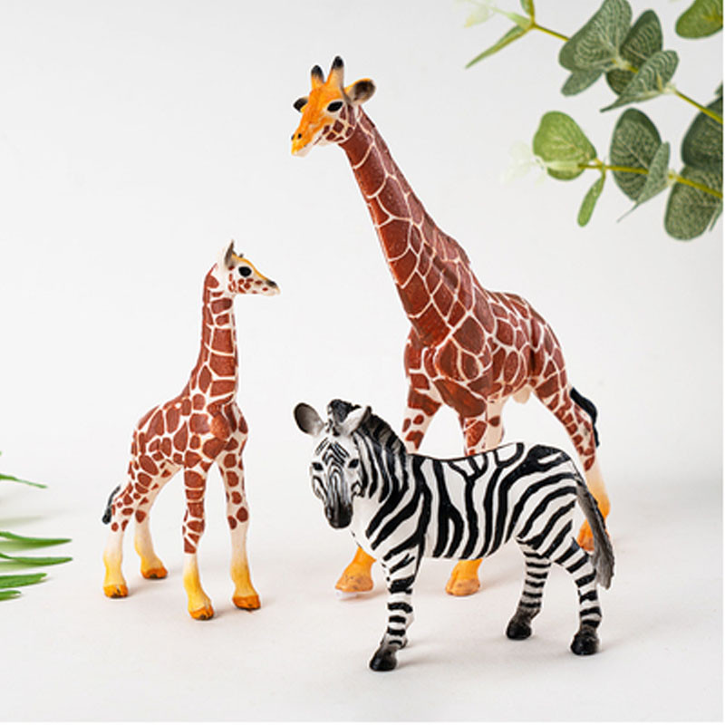 Slatke životinje Prekrivač torte za pečenje Zoološki vrt Žirafa Panda Slon Ukrasi Jungle Safari Sretan rođendan Dekoracija dječje torte