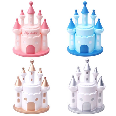 1vnt Mini pilies torto dekoravimo priedai Princesės princo pilies „pasidaryk pats“ torto papuošalai „Cupcake Topper“ gimtadienio vakarėlio puošmena