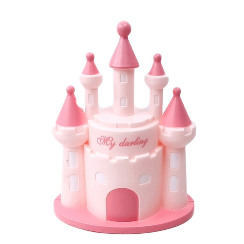 1Pc Mini dvorac Dodaci za dekoraciju torte Princess Prince Castle DIY ukrasi za tortu Cupcake Topper Dekoracija za rođendansku zabavu