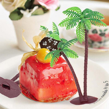 5 бр. Coconut Tree Cake Topper Hawaii Cupcake Flags Направи си сам сватба, рожден ден, плажно парти, десерт, декор, парти, кухненски консумативи за печене