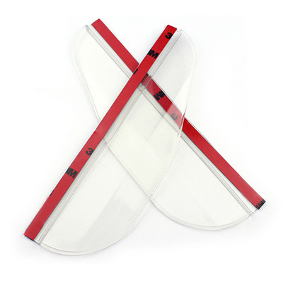 2 tk süsinikkiust tekstuuriga auto tahavaatepeegli vihmakulmu tagurduspeegli vihmakate vihmakate alumiiniumsulamist vihmakate